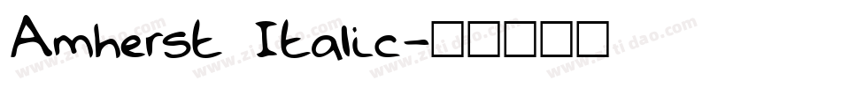 Amherst Italic字体转换